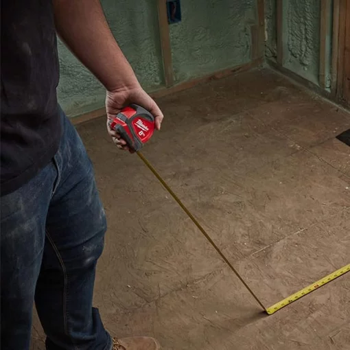 Рулетка Milwaukee Pro Compact C8-26/25, 8мх16мм, з фіксатором змотування, АБС-пластик