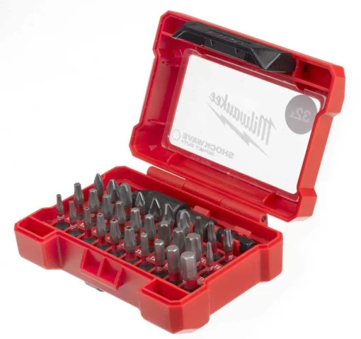 Біти Milwaukee Shockwave, сталь, кейс, набір 32шт