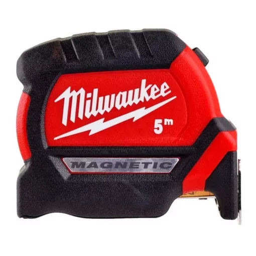 Рулетка Milwaukee Premium, 5мх27мм, з фіксатором змотування, АБС-пластик, магніт