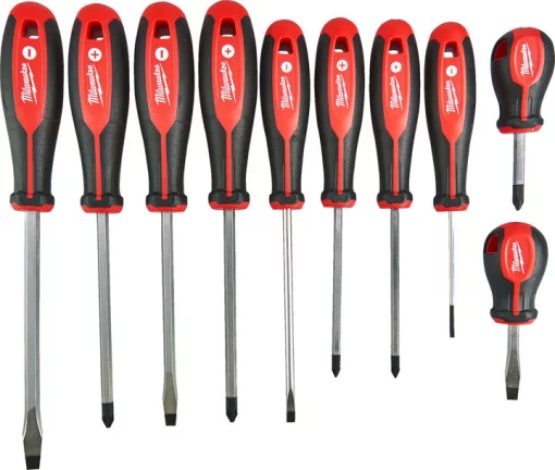 Викрутки Milwaukee магнітні, PH,PZ,SL набір 10шт