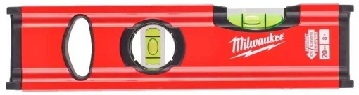 Рівень Milwaukee Slim 20, 20см, 2 капсули, алюмінієвий корпус