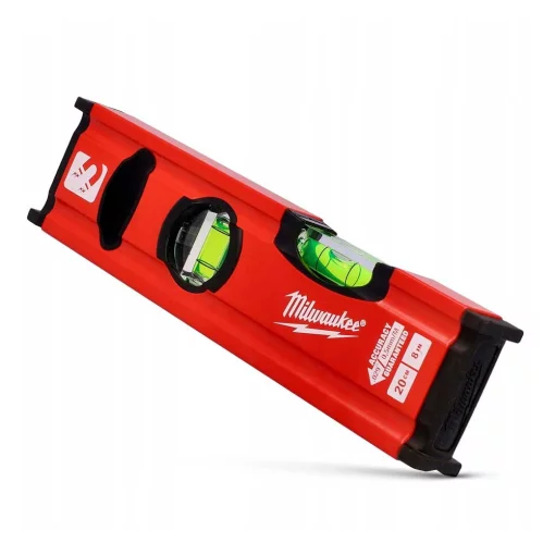 Рівень Milwaukee Slim Box, 20см, 2 капсули, алюмінієвий корпус