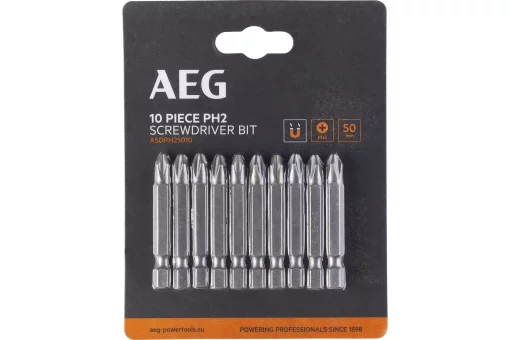 Біти ASDPH25010 AEG, РН2, 50мм, 10шт.