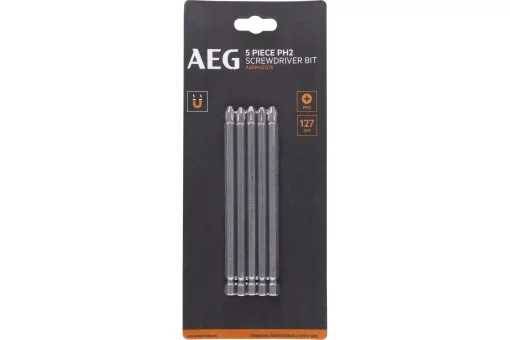 Біти ASDPH21275 AEG, РН2, 127мм, 5шт.