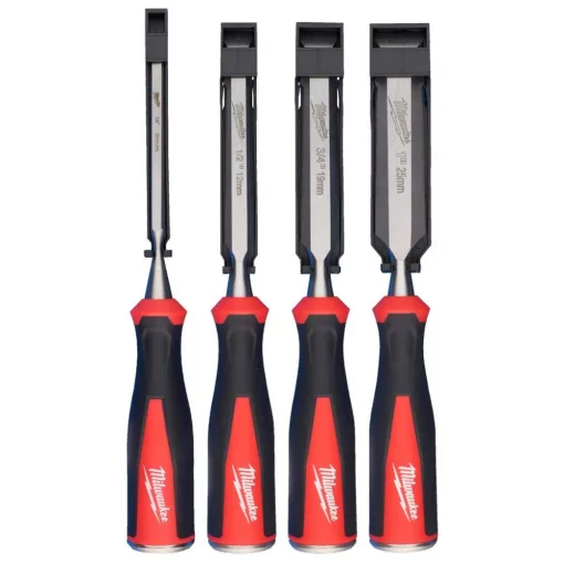 Стамеска Milwaukee, 6-13-19-25мм, CrV, набір 4шт