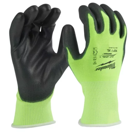 Рукавички робочі Milwaukee, smartswipe, поліуретан/спандекс/поліестер, р.10, зелено чорні