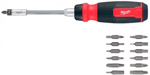 Викрутка Milwaukee, 27 насадок, руків'я двокомпонентне, Hex, PH, SL, PZ, Torx, сталь CrV