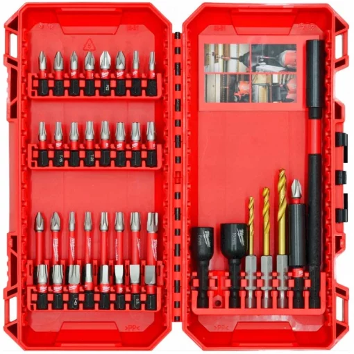 Набір біт і свердл Milwaukee Shockwave, сталь, кейс, 40шт