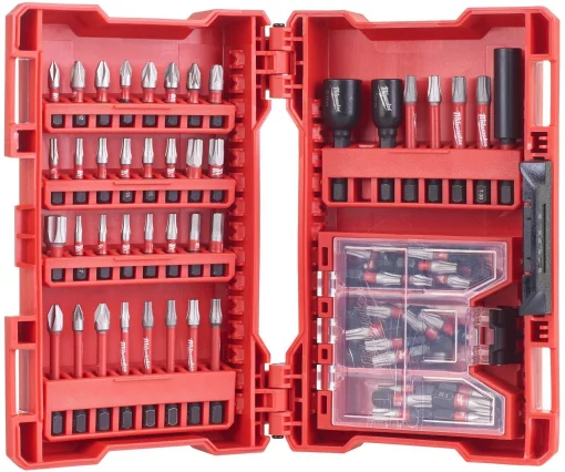 Біти Milwaukee Shockwave, сталь, кейс, набір 75шт