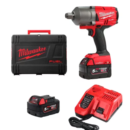 Гайковерт ударний акумуляторний Milwaukee M18 ONEFHIWF34-502X 18В АКБ 2х5А·год 2034Нм 0-1800об/хв 3/4" ЗП M12-18FC кейс 3.5кг