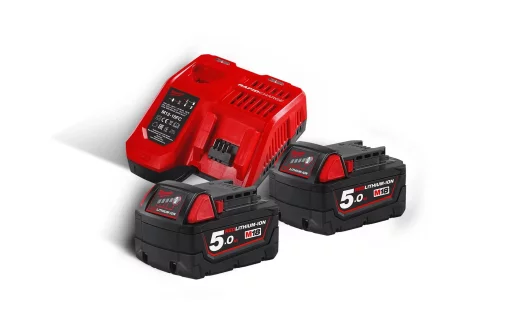 Набір акумулятора та зарядного пристрою Milwaukee M18 NRG-502С 2х5А·год Redlithium M18 ЗП M12-18FC