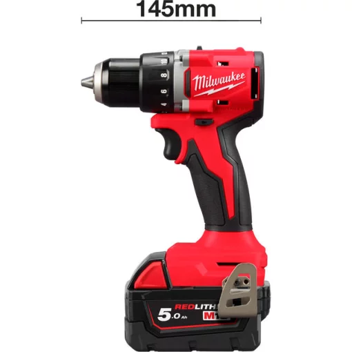 Шурупокрут-дриль акумуляторний Milwaukee BLDDRC-502С 18В 2х5А·год 60.5Нм 0·1700об/хв ЗП M12-18C кейс 1.5кг