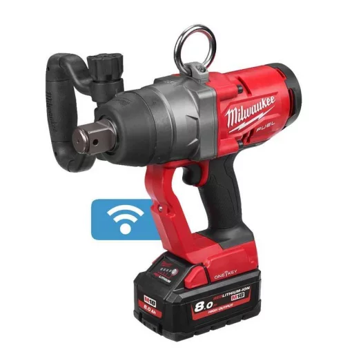 Гайковерт ударний акумуляторний Milwaukee M18 ONEFHIWF1-802X 18В АКБ 2х8А·год 2400Нм 0-1650об/хв 1/2" ЗП M12-18FC кейс 5.9кг