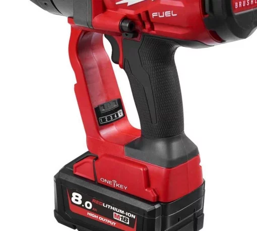 Гайковерт ударний акумуляторний Milwaukee M18 ONEFHIWF1-802X 18В АКБ 2х8А·год 2400Нм 0-1650об/хв 1/2" ЗП M12-18FC кейс 5.9кг