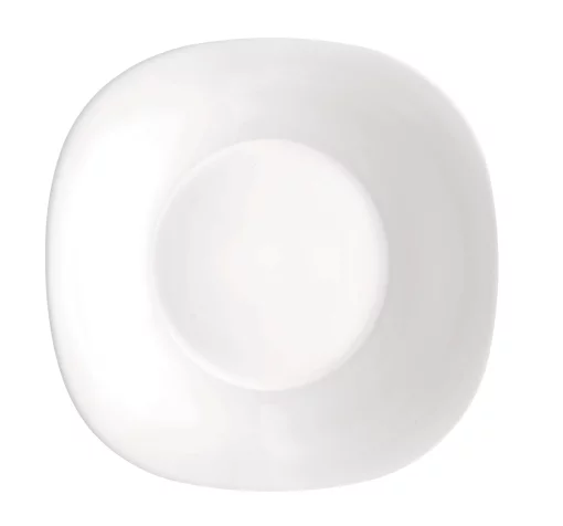 Тарілка супова Bormioli Rocco Parma, 23x23см, опалове скло, білий