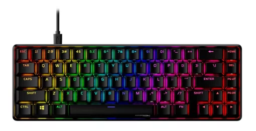 Клавіатура механічна HyperX Alloy Origins 65 67key, Red, USB-A, EN/UA, RGB, чорний