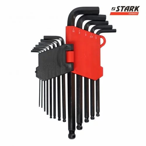 Набір шестигранних ключів із кулькоподібним наконечником Stark HEX 13 шт