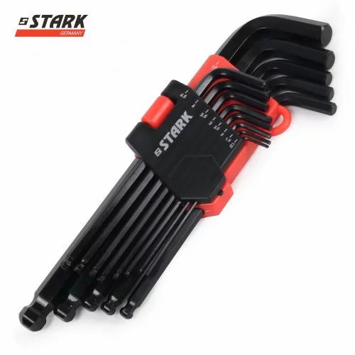 Набір шестигранних ключів із кулькоподібним наконечником Stark HEX 13 шт