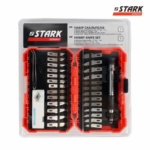 Набір ножів і лез для точних робіт STARK із тримачем 29 предметів