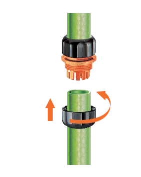 Муфта 3/4" ремонтна для поливального шлангу бл.
