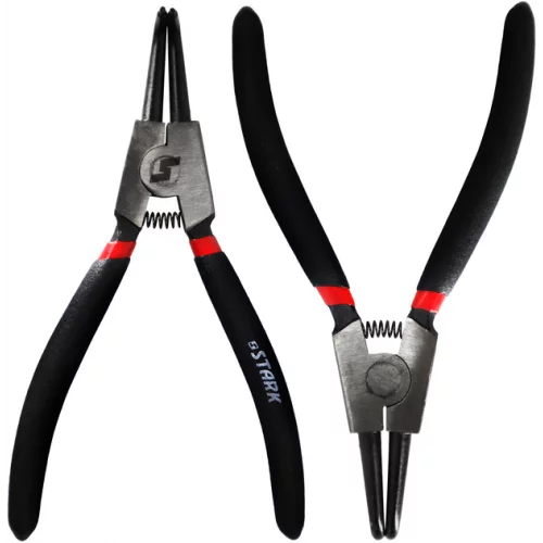 Знімач стопорних кілець Stark 180 мм (загнуті/розтискання)