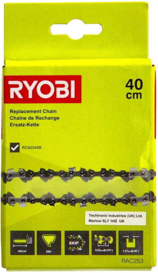 Ланцюг для пилки Ryobi RAC253 40см 1.27мм 3/8"