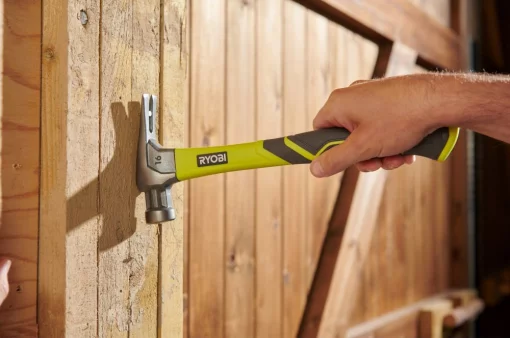 Молоток столярний Ryobi RH16FSS 450г магнітний утримувач руків'я скловолокно