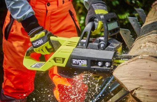 Рукавички робочі Ryobi RAC258L, козяча шкіра, захист від порізів, р.L, чорно-жовтий