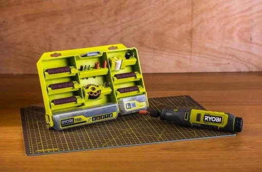 Комплект приладдя Ryobi RAR800K-120 1/8" для міні дриля гравера реноватора кейс 120шт