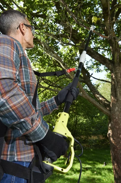 Кущоріз-висоторіз ланцюговий мережевий Ryobi RP750450 450/750Вт 20/45см крок різу 20мм 2.7м 3.8/4.1кг