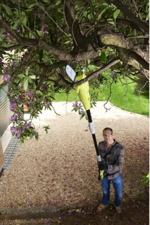 Кущоріз-висоторіз ланцюговий мережевий Ryobi RP750450 450/750Вт 20/45см крок різу 20мм 2.7м 3.8/4.1кг