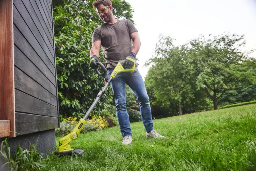 Тример садовий акумуляторний Ryobi ONE+ OLT1832 18В 25-30см телескопічна штанга регулювання кута нахилу 2.3кг без АКБ та ЗП