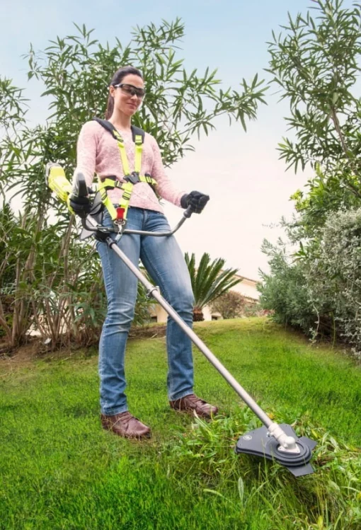 Тример садовий акумуляторний Ryobi ONE+ RBC18X20B4F 18В 20см ніж/ліска 30см 1х4А·год ергоремені Vertebrae 4.7кг