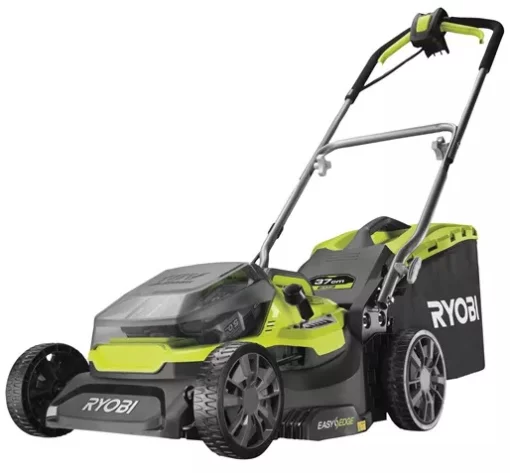 Газонокосарка гібридна Ryobi ONE+ RY18LMH37A-250 18В/220В акб 2х5А·год 37см 45л 25-70мм 15.7кг