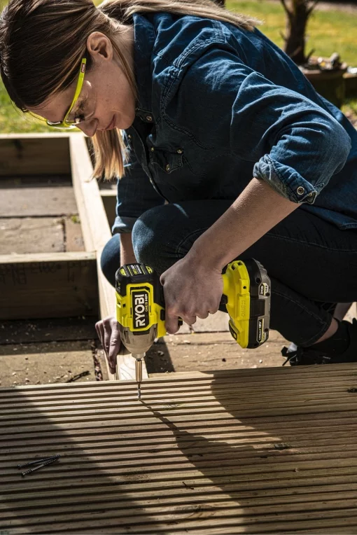 Гвинтоверт ударний акумуляторний Ryobi ONE+ HP RID18X-0 18В 300Нм 2900об/хв 1кг без АКБ та ЗП