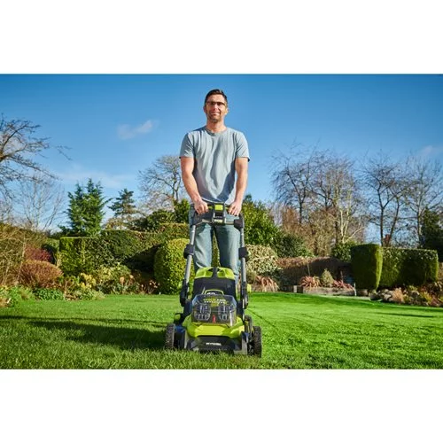 Газонокосарка акумуляторна Ryobi ONE+ HP RY18LMX40B-0 18В 40см 40л 25-70мм 18.2кг без АКБ та ЗП