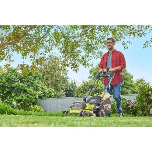 Газонокосарка акумуляторна Ryobi ONE+ HP RY18LMX40B-0 18В 40см 40л 25-70мм 18.2кг без АКБ та ЗП