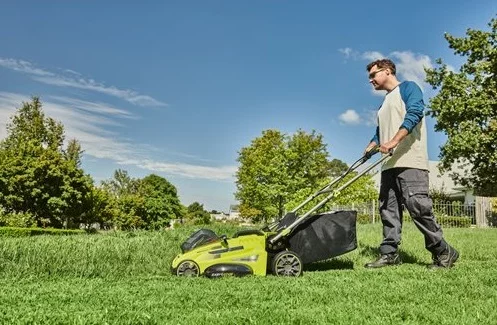 Газонокосарка акумуляторна Ryobi Max Power RLM36X46H50PG 36В акб 1х5А·год 46см 45л 20-70мм 17.8кг