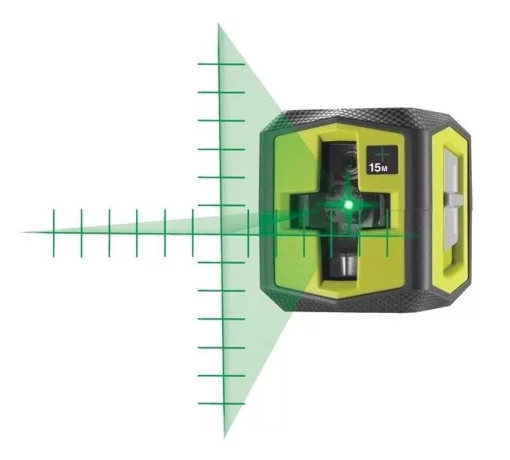 Нівелір лазерний Ryobi RBCLLG2 до 15м ±0.5мм перехресний зелений промінь 0.4кг
