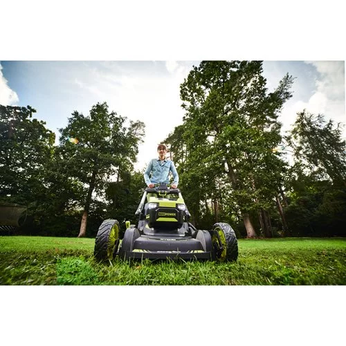Газонокосарка акумуляторна Ryobi Max Power RY36LMXSP53A-160 36В акб 1х6А·год 53см 70л 20-100мм самохідна 30кг