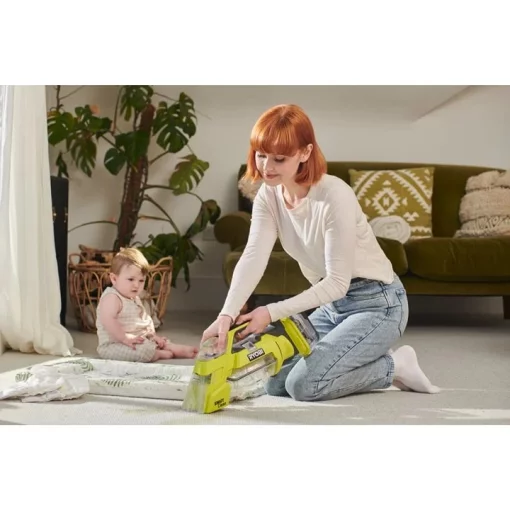 Пилосос акумуляторний миючий Ryobi ONE+ RDC18-0 18В 17Вт контейнер для води чиста/брудна 0.12/0.2л 2.5кг без АКБ та ЗП