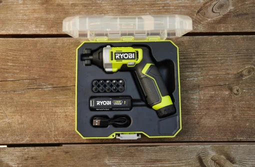Викрутка акумуляторна Ryobi USB Lithium RSD4-120T 4В 1х2А·год 5Нм 200об/хв 10 біт 0.31кг кейс