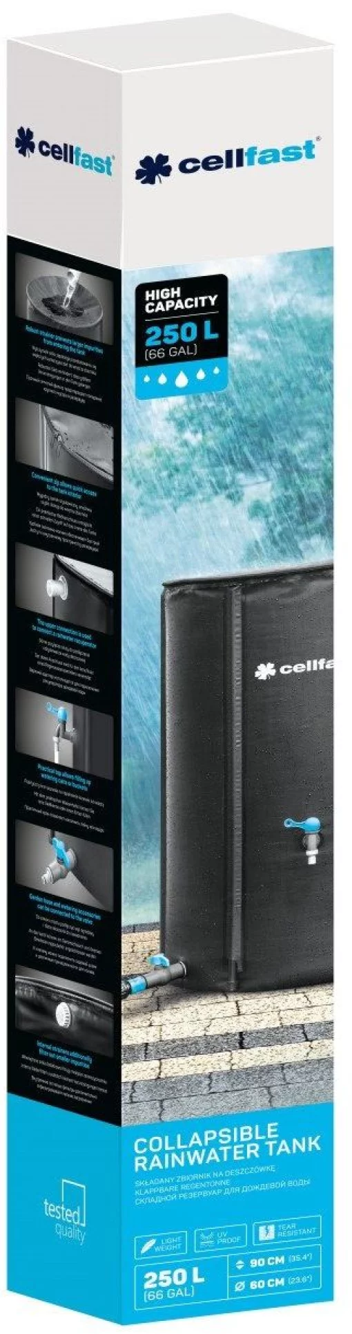 Контейнер для води Cellfast складний 250л стійкість до УФ