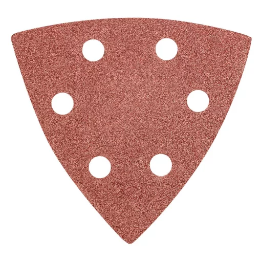 Шліфувальний папір трикутний GRAPHITE, тип DELTA 93x93мм, K80, на липучці, 5шт