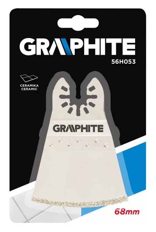 Шабер з алмазним зерном GRAPHITE по кераміці, 68мм
