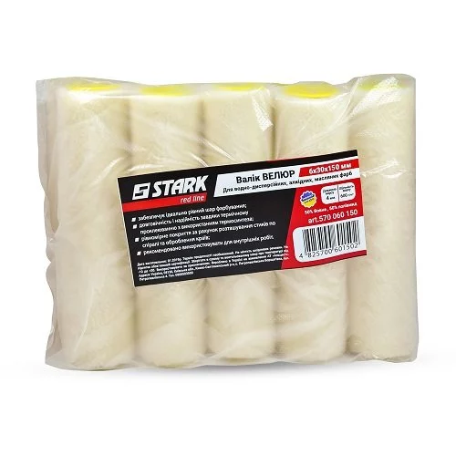 Набір валиків Stark «Велюр» 6х30х150 мм, 10 шт.