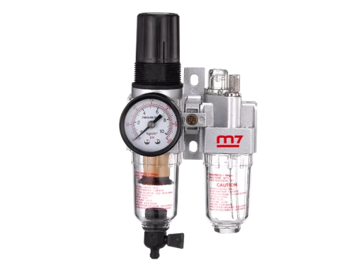 Блок підготовки повітря рег.тиску з манометром 1/4"Н