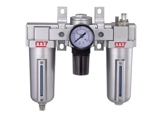 Блок підготовки повітря 1/2" 40мкм, з регулятором тиску, настінне кріплення.