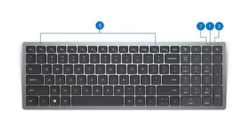 Клавіатура Dell Compact Multi-Device Wireless Keyboard - KB740 - Russian(QWERTY)