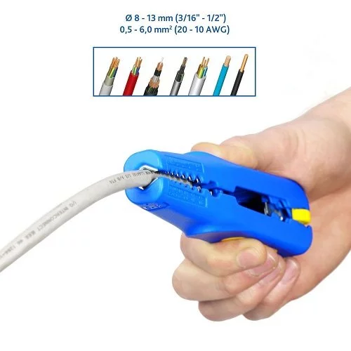Знімач ізоляції S&R Multi-Stripper 8 мм-13 мм L-195 мм